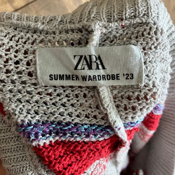 Zara Mens Shorts Gray Multicolor Stripe Pull On Knitted 36 Waist - Picture 4 of 11